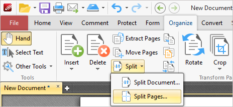 Editing - Split PDF
