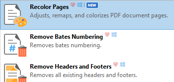 Recolor Pages Tool