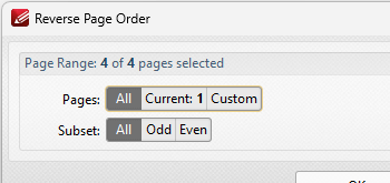 Reverse Page Order Feature