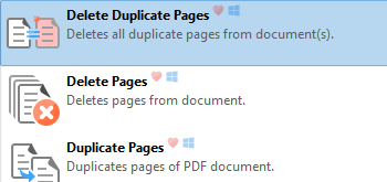 Delete Duplicate Pages Tool/Action