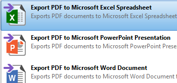 Export Documents to MS Excel Format