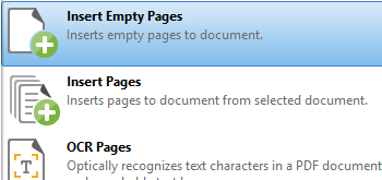 Insert Empty Pages