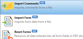 Import Comments Tool