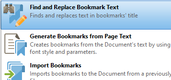Find and Replace Bookmark Text