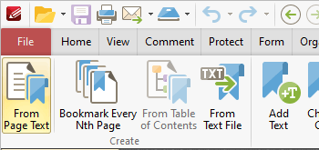 Generate Bookmarks from Page Text