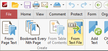 Generate Bookmarks from a Text File