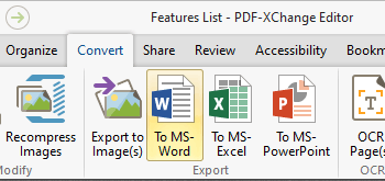 Convert PDF Files to MS Word Format