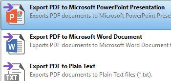 Export Documents to MS Powerpoint Presentation Format