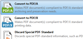 Convert to PDF/A