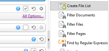'Create Files List' Action