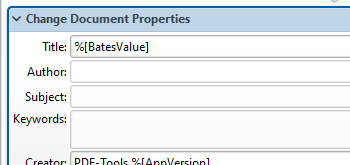 Support for the '%[BatesValue]' Macro in Additional Tools Actions