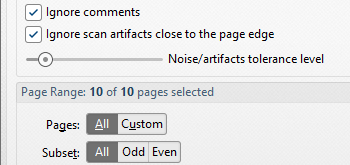 Noise Tolerance Option in the 'Delete Empty Pages' Feature