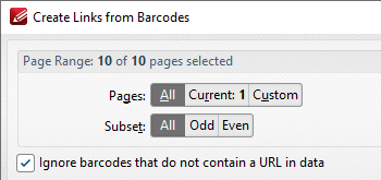 Generate Links from Barcodes