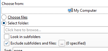 Exclude Folders/Files in the 'Choose Input Files' Action