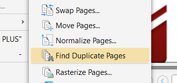 Find Duplicate Pages