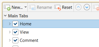 Specify the Default Ribbon Tab