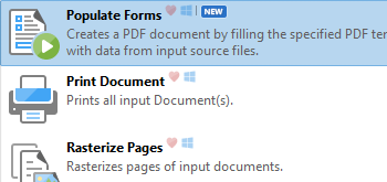 Populate Forms Tool/Action