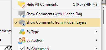 Show Comments from Hidden Layers