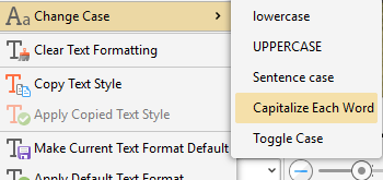 Change Text Case Commands